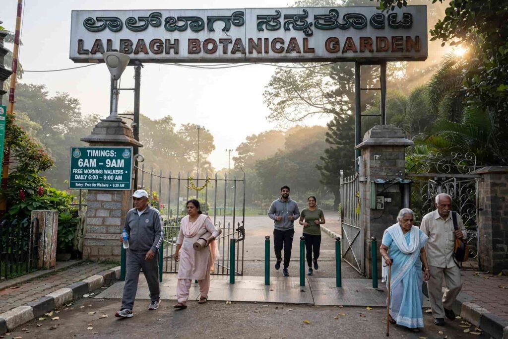 Early morning walk at Lalbagh Botanical Garden 6:30 AM free entry time