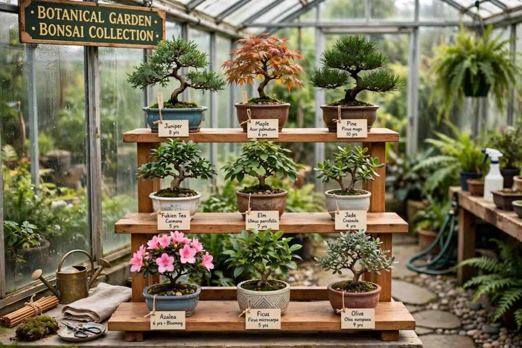 Bonsai Garden collection inside Lalbagh Botanical Garden