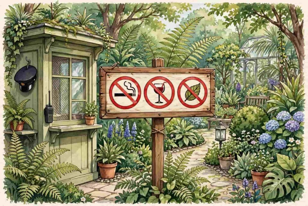 things not allowed in lalbagh no smoking no alcohol rule