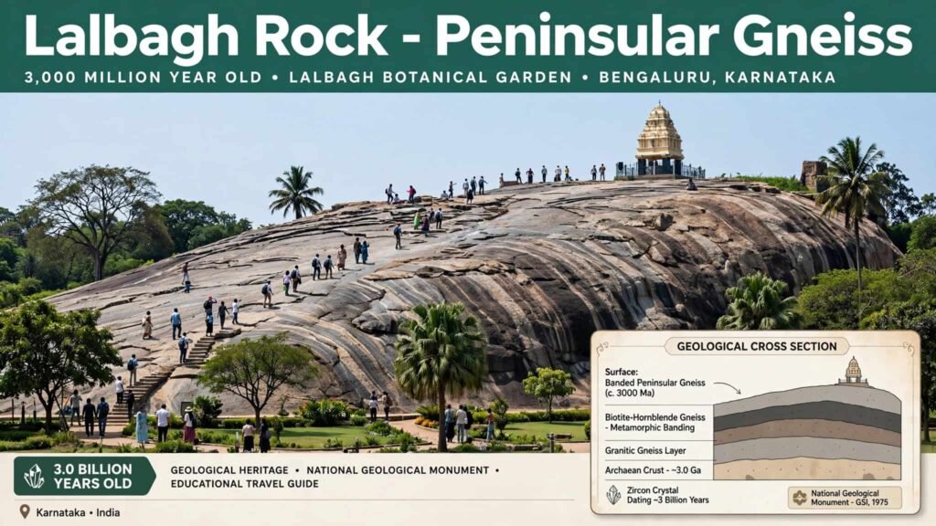 Lalbagh Rock: Peninsular Gneiss