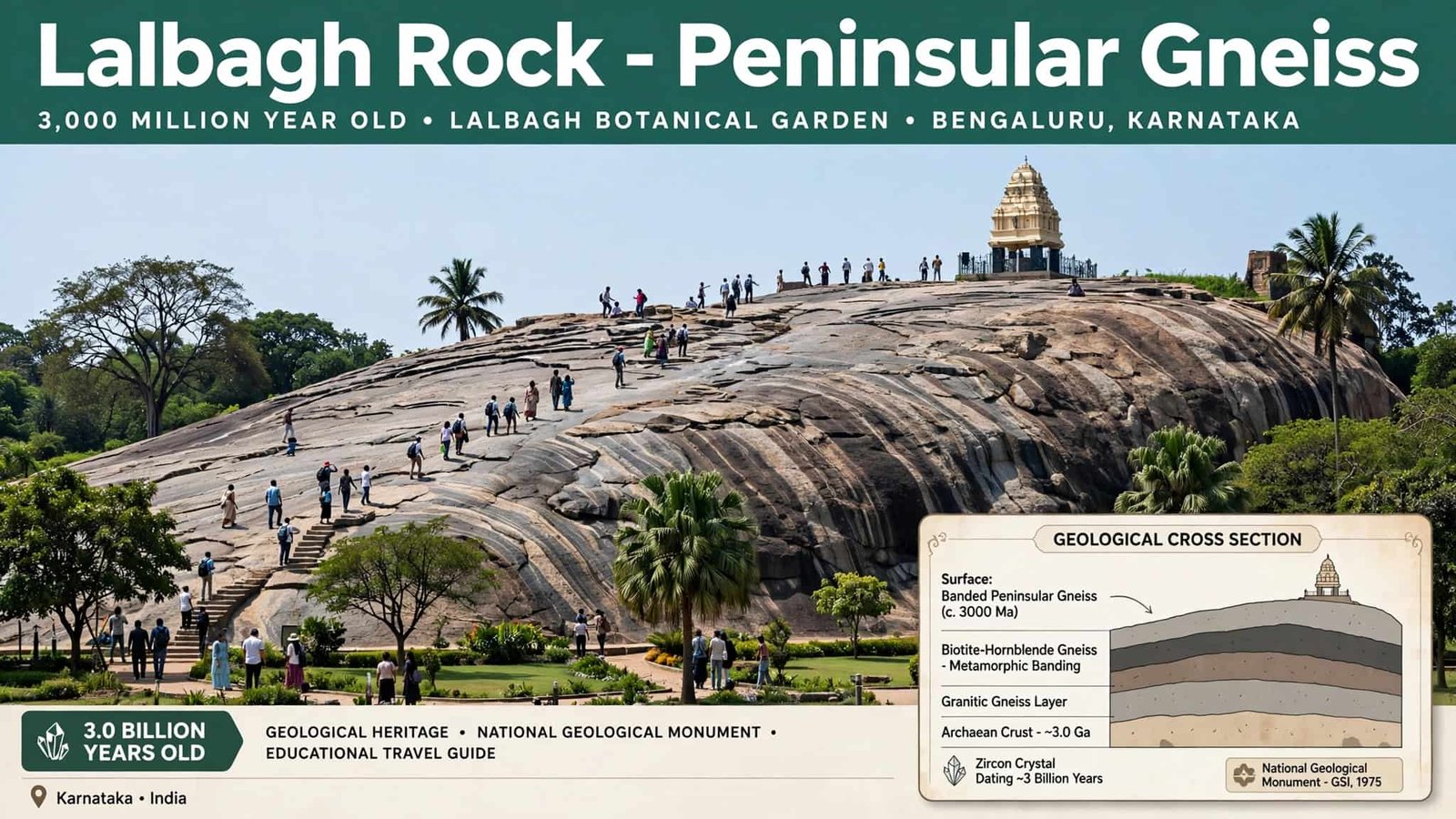 Lalbagh Rock: Peninsular Gneiss
